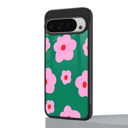 Pink Petal Parade google pixel 9 pro mobile cover | shockproof glass phone case