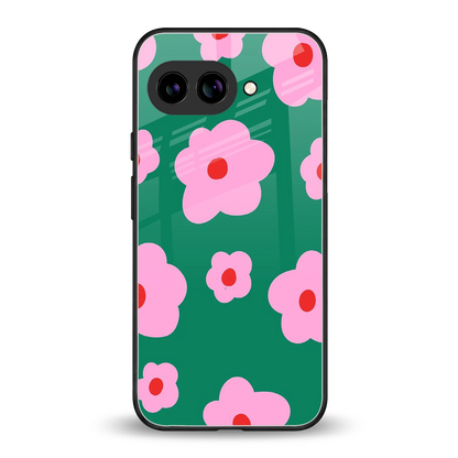 Pink Petal Parade back phone cover | glass case for google pixel 9a