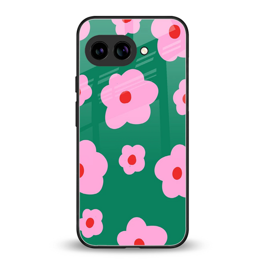 Pink Petal Parade back phone cover | glass case for google pixel 9a