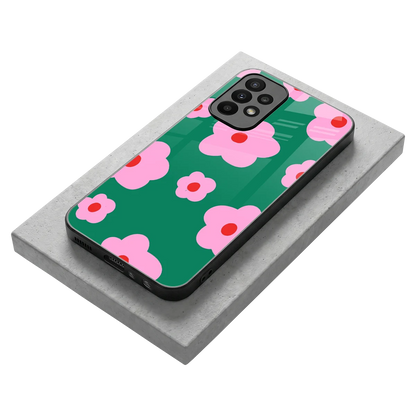 Pink Petal Parade stylish phone case for samsung galaxy a23 | glossy glass and slim fit