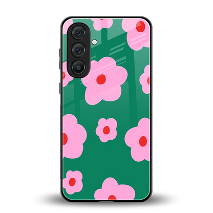 Pink Petal Parade back phone cover | glass case for samsung galaxy m36 5g