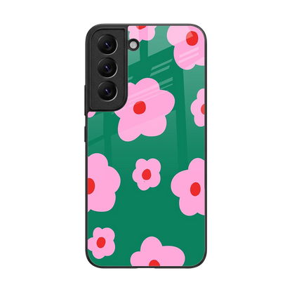Pink Petal Parade back phone cover | glass case for samsung galaxy s22
