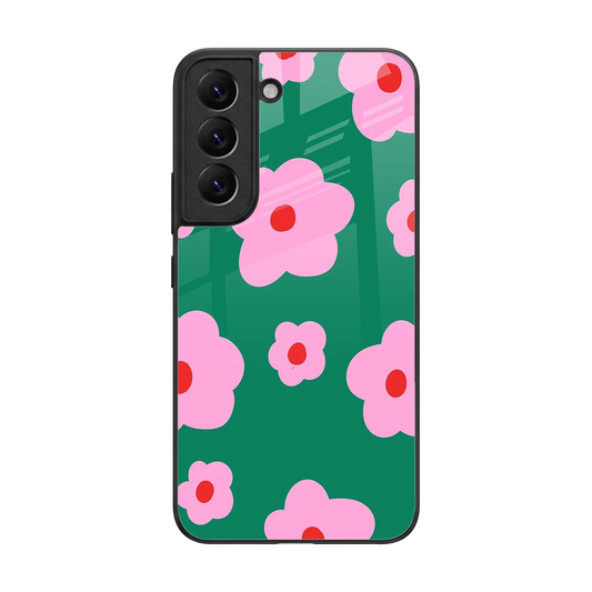 Pink Petal Parade back phone cover | glass case for samsung galaxy s22