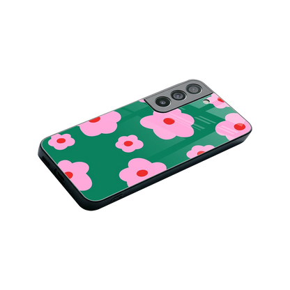 Pink Petal Parade stylish phone case for samsung galaxy s22 | glossy glass and slim fit