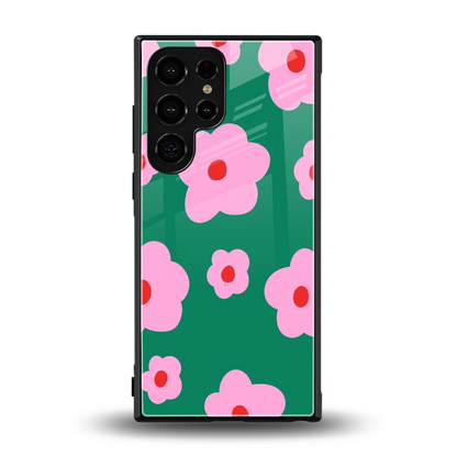Pink Petal Parade back phone cover | glass case for samsung galaxy s24 ultra