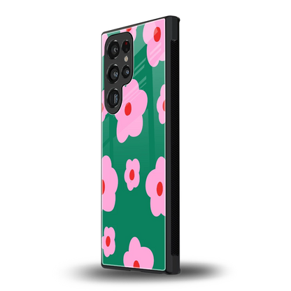 Pink Petal Parade samsung galaxy s24 ultra mobile cover | shockproof glass phone case