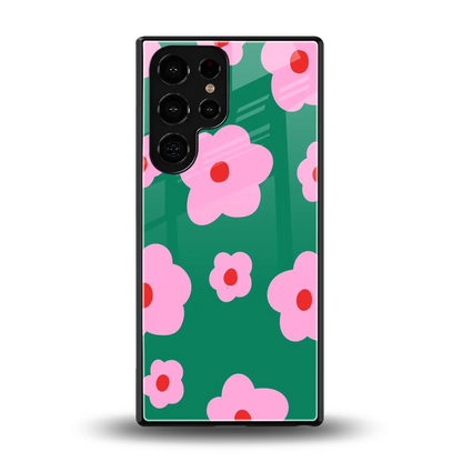 Pink Petal Parade back phone cover | glass case for samsung galaxy s25 ultra