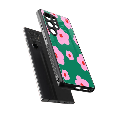Pink Petal Parade sleek samsung galaxy s26 ultra cover with tempered glass back and TPU edges