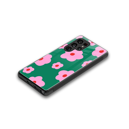 Pink Petal Parade stylish phone case for samsung galaxy s25 ultra | glossy glass and slim fit