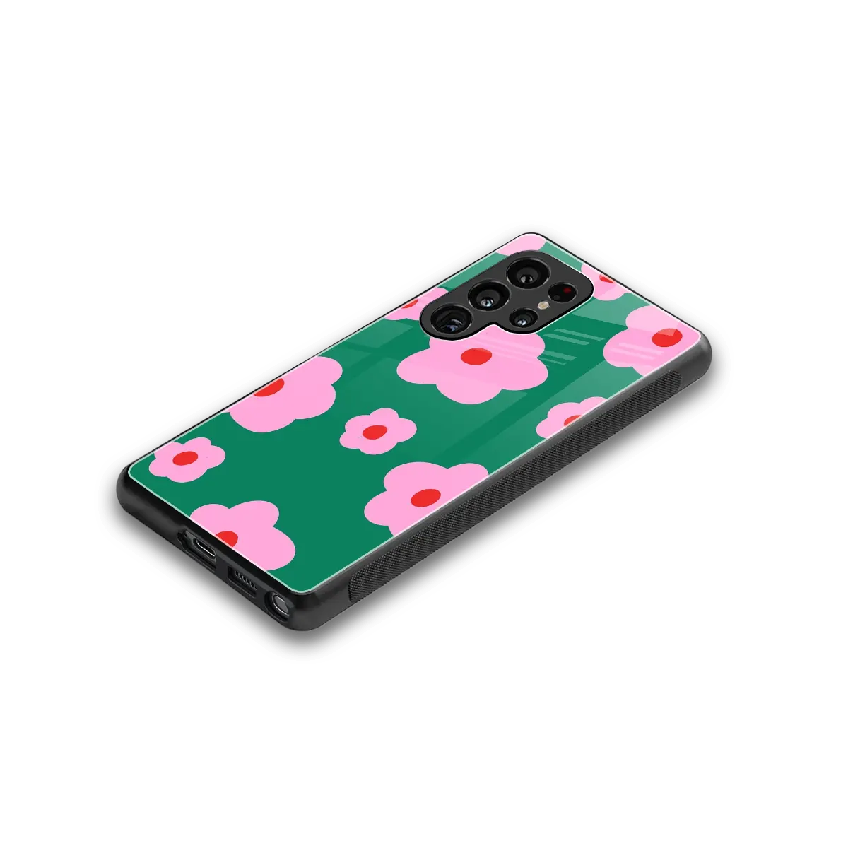 Pink Petal Parade stylish phone case for samsung galaxy s26 ultra | glossy glass and slim fit