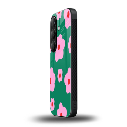 Pink Petal Parade samsung galaxy s24 mobile cover | shockproof glass phone case