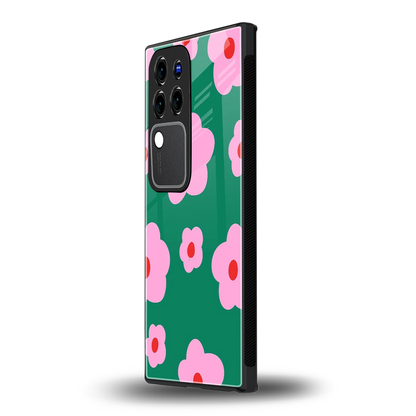 Pink Petal Paradevivo v30 pro mobile cover | shockproof glass phone case