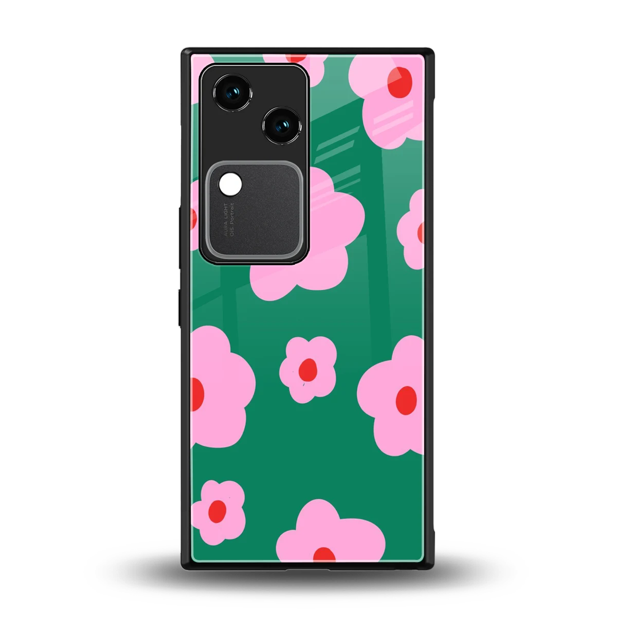 Pink Petal Parade back phone cover | glass case for vivo v30