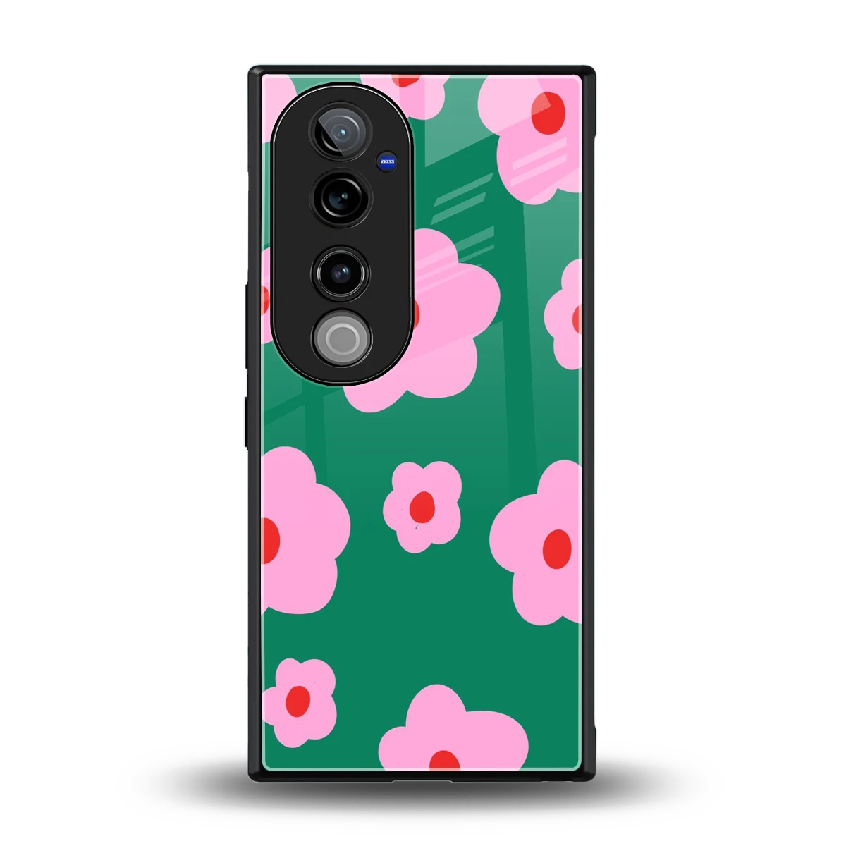 Pink Petal Parade back phone cover | glass case for vivo v40 pro