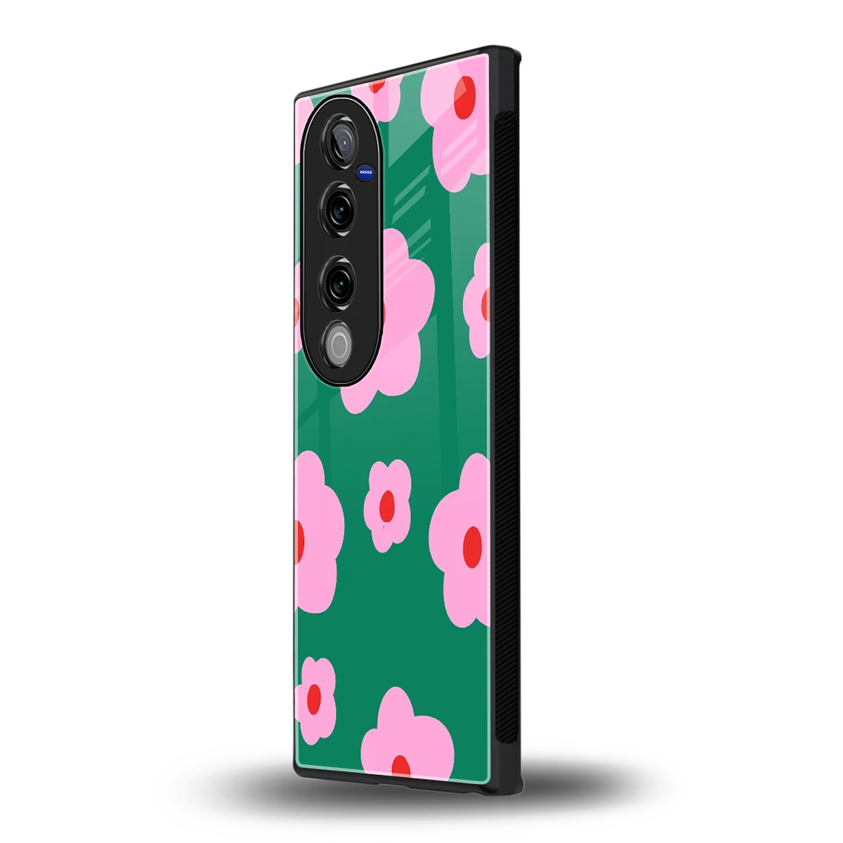 Pink Petal Parade vivo v40 pro mobile cover | shockproof glass phone case