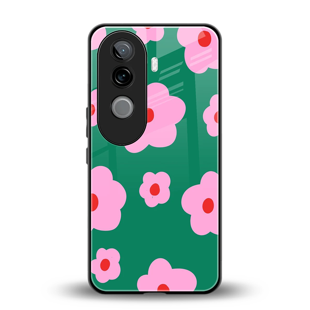 Pink Petal Parade back phone cover | glass case for vivo v40e