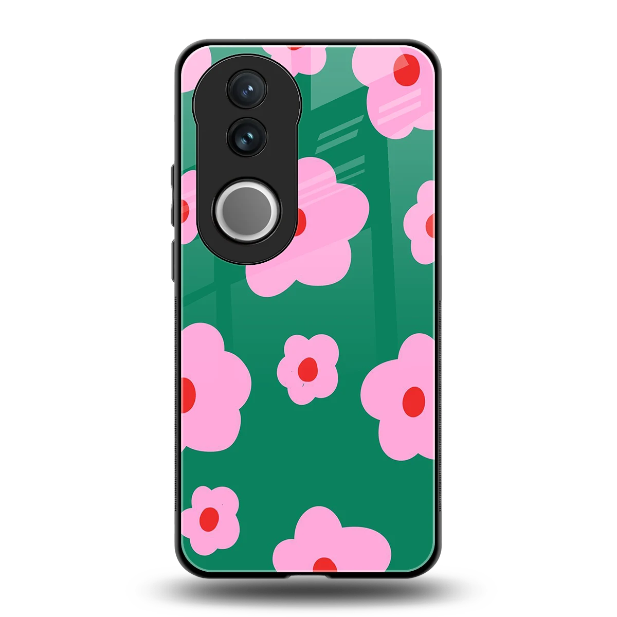 Pink Petal Parade back phone cover | glass case for vivo v50