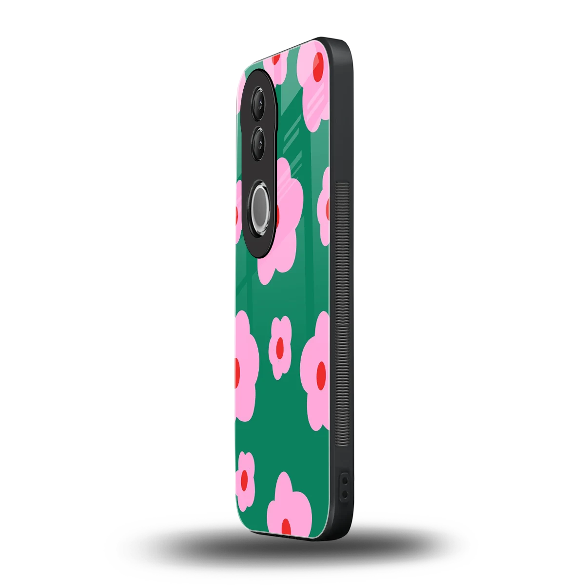 Pink Petal Parade vivo v50 mobile cover | shockproof glass phone case