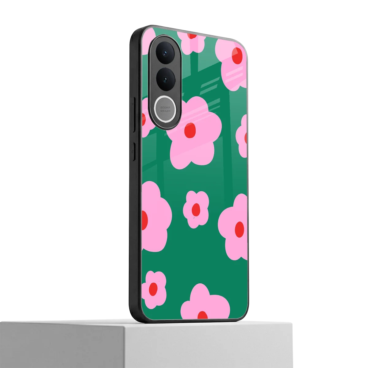 Pink Petal Parade vivo v70 fe mobile cover | shockproof glass phone case
