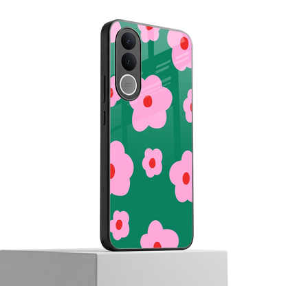 Pink Petal Parade vivo v70 fe mobile cover | shockproof glass phone case