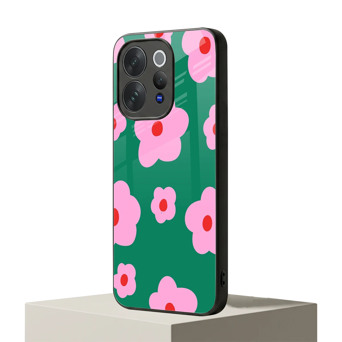 Pink Petal Parade vivo v70 mobile cover | shockproof glass phone case