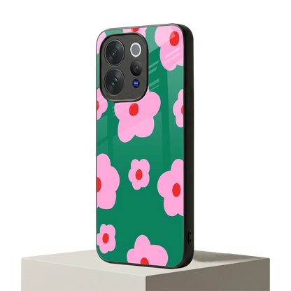 Pink Petal Parade vivo v70 mobile cover | shockproof glass phone case