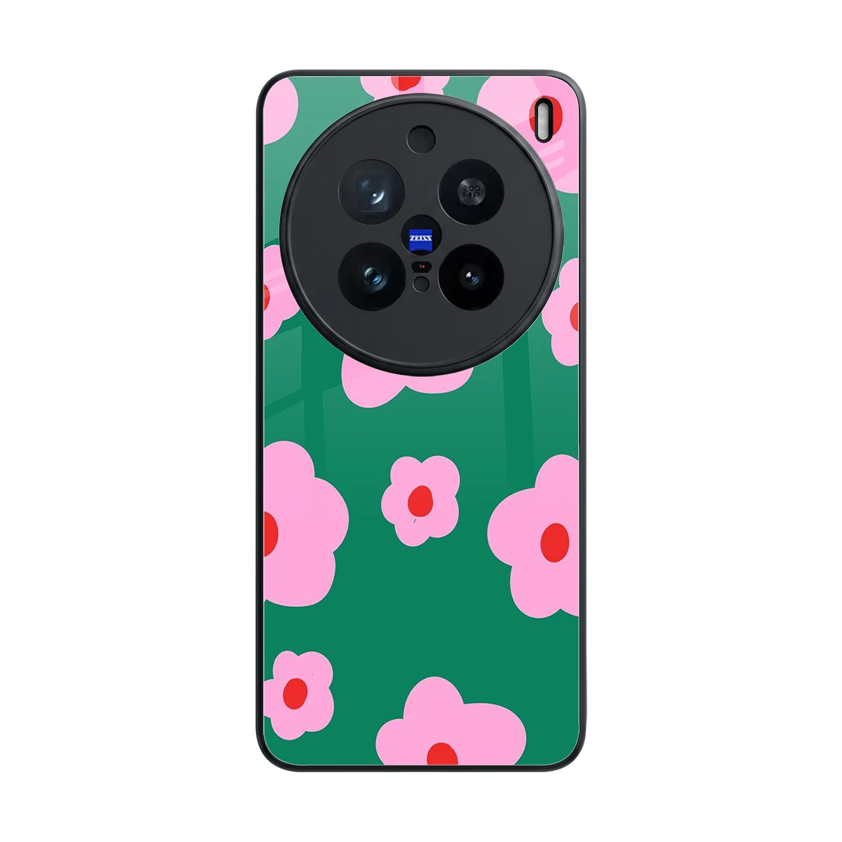 Pink Petal Parade back phone cover | glass case for vivo x200 pro