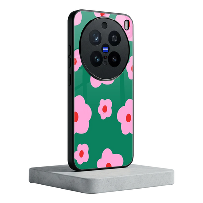Pink Petal Parade vivo x200 pro mobile cover | shockproof glass phone case