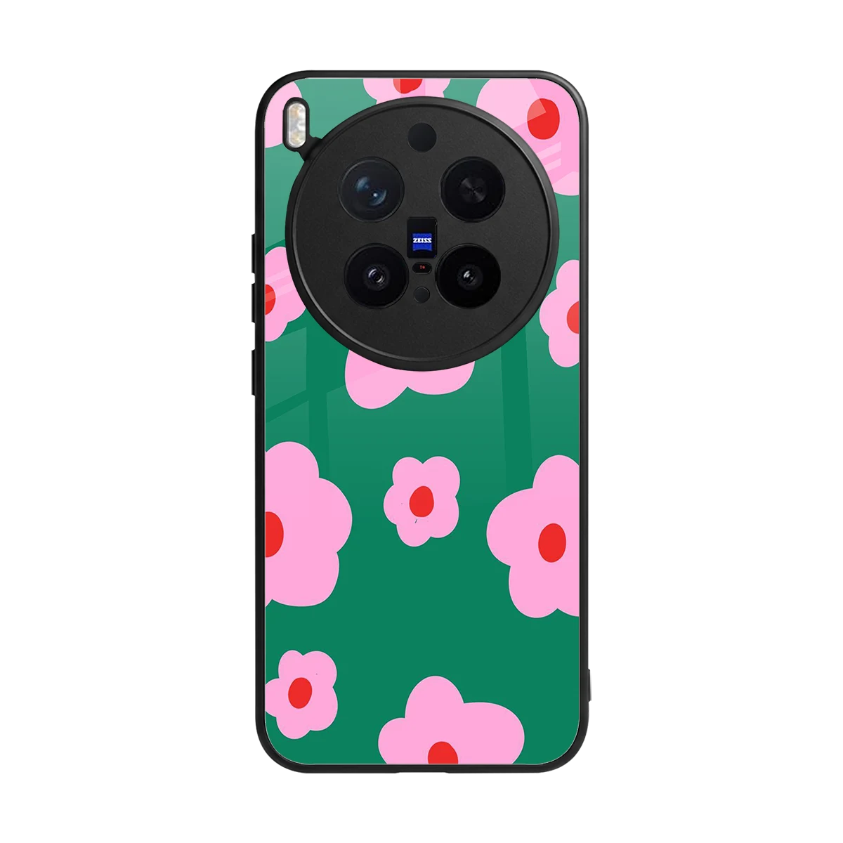 Pink Petal Parade back phone cover | glass case for vivo x300 pro