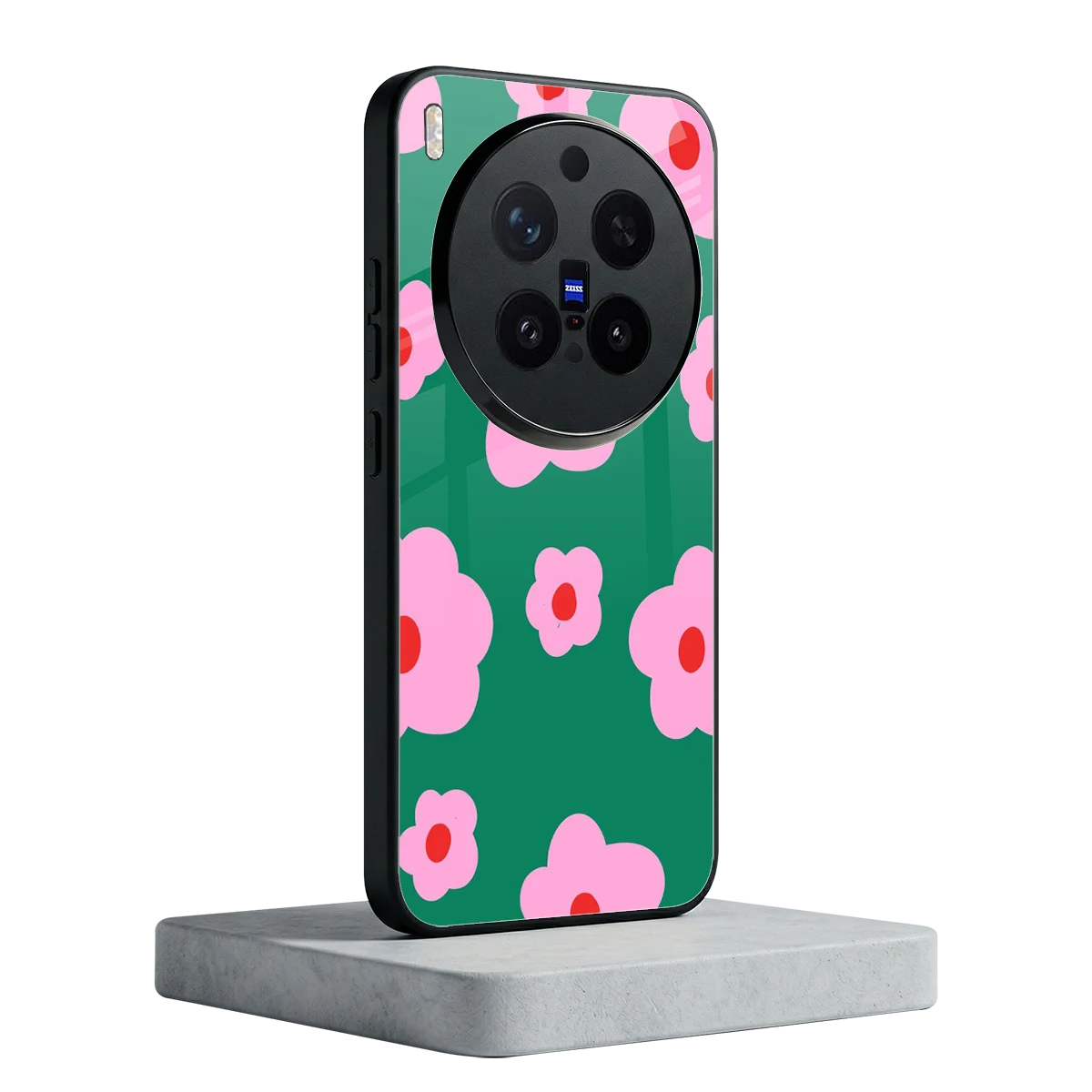 Pink Petal Parade vivo x300 pro mobile cover | shockproof glass phone case