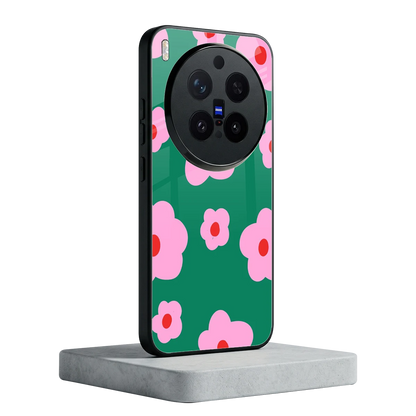 Pink Petal Parade vivo x300 pro mobile cover | shockproof glass phone case