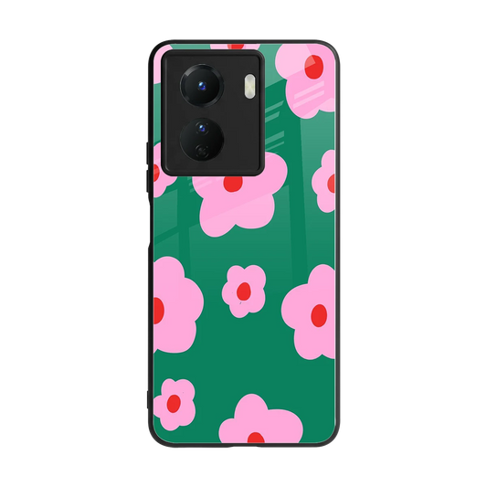 Pink Petal Parade back phone cover | glass case for vivo y16
