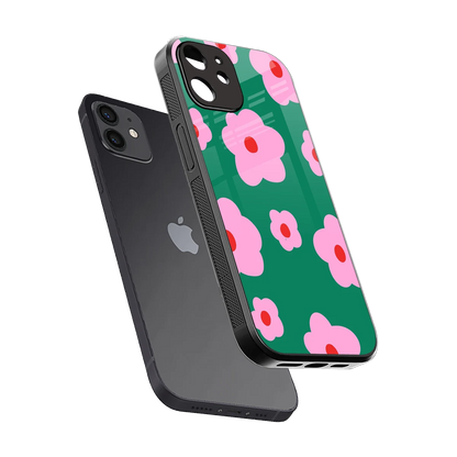 Pink Petal Parade sleek iphone 11 cover with tempered glass back and TPU edges