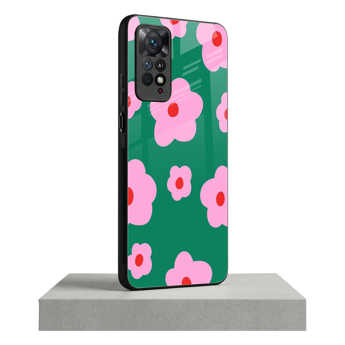 Pink Petal Parade redmi note 11 pro mobile cover | shockproof glass phone case