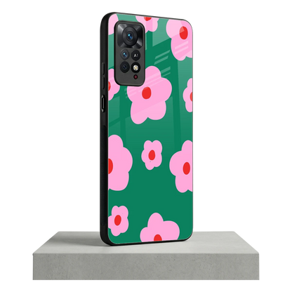 Pink Petal Parade redmi note 11 pro mobile cover | shockproof glass phone case