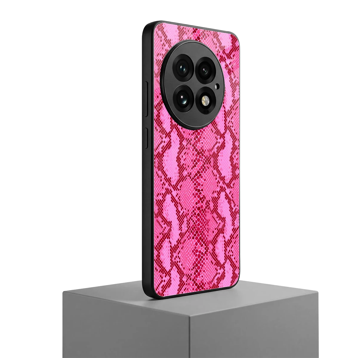 Pink Serpent oneplus 13 mobile cover | shockproof glass phone case