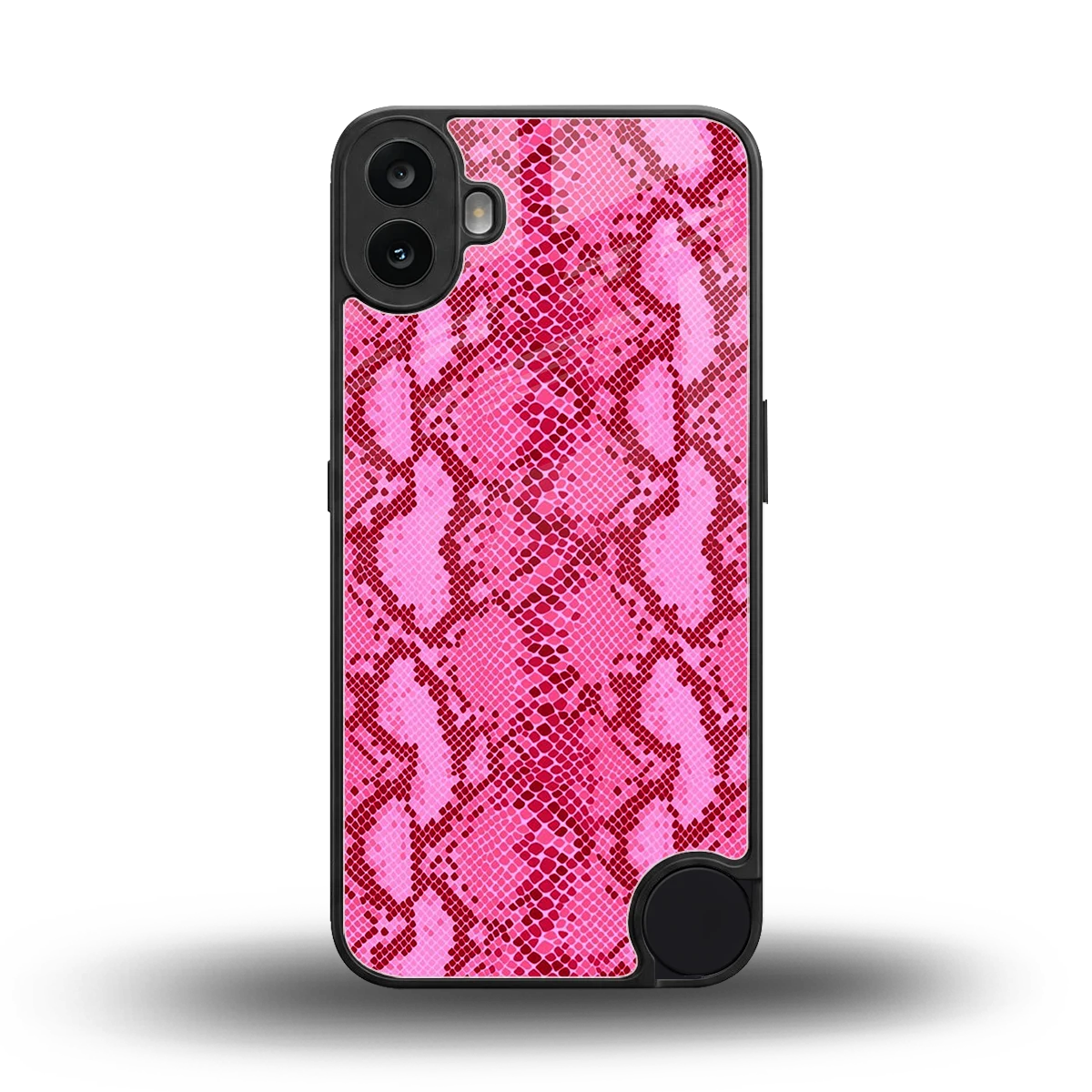 Pink Serpent back phone cover | glass case for cmf nothing phone 1