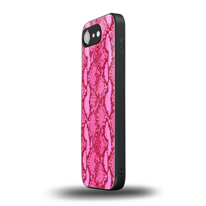 Pink Serpent iphone 16e mobile cover | shockproof glass phone case