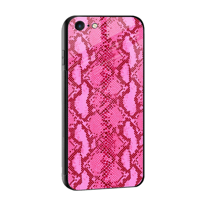 Pink Serpent sleek iphone 6s plus cover with tempered glass back and TPU edges