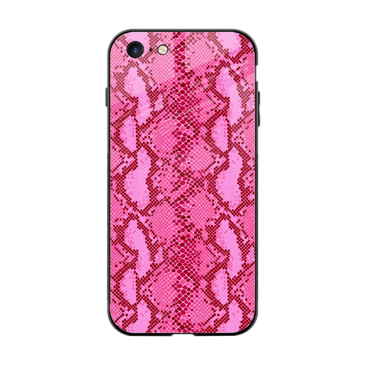 Pink Serpent back phone cover | glass case for iphone 6
