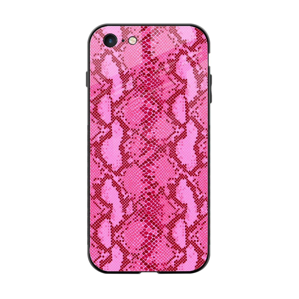 Pink Serpent back phone cover | glass case for iphone 6s plus