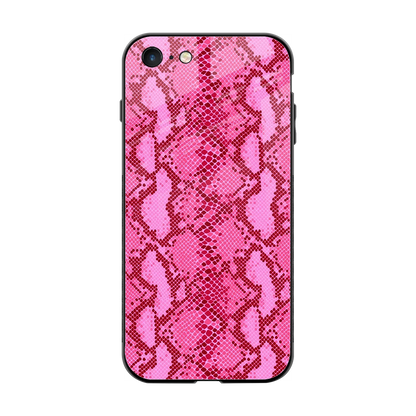 Pink Serpent back phone cover | glass case for iphone 7