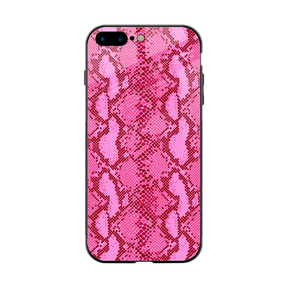 Pink Serpent back phone cover | glass case for iphone 8 plus