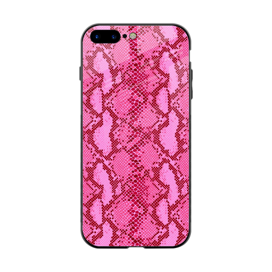 Pink Serpent back phone cover | glass case for iphone 8 plus