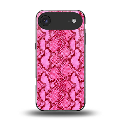 Pink Serpent back phone cover | glass case for iphone air