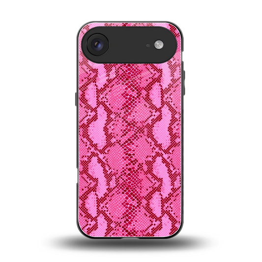 Pink Serpent back phone cover | glass case for iphone air