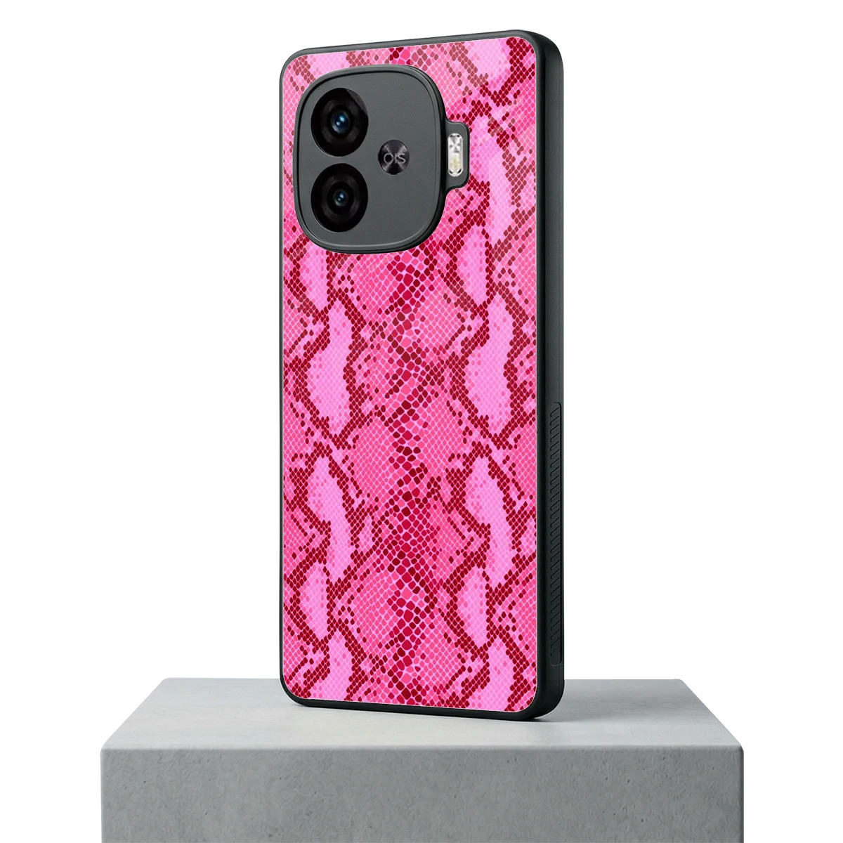 Pink Serpent iqoo neo 10r 5g mobile cover | shockproof glass phone case