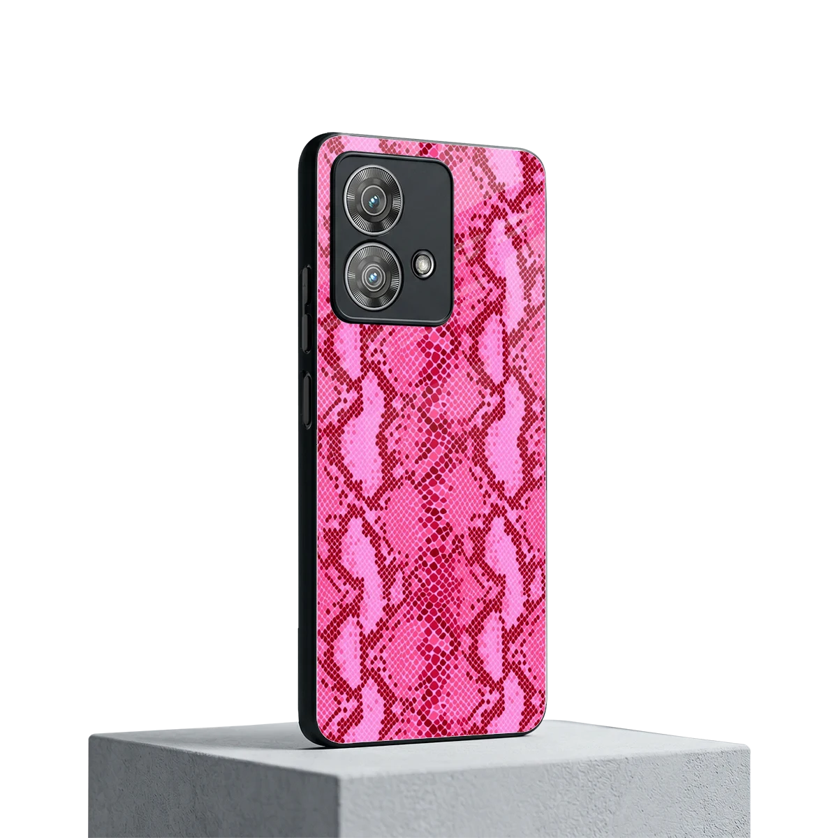 Pink Serpent motorola edge 40 neo 5g mobile cover | shockproof glass phone case