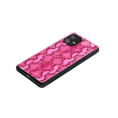 Pink Serpent stylish phone case for nothing phone 1 | glossy glass and slim fit