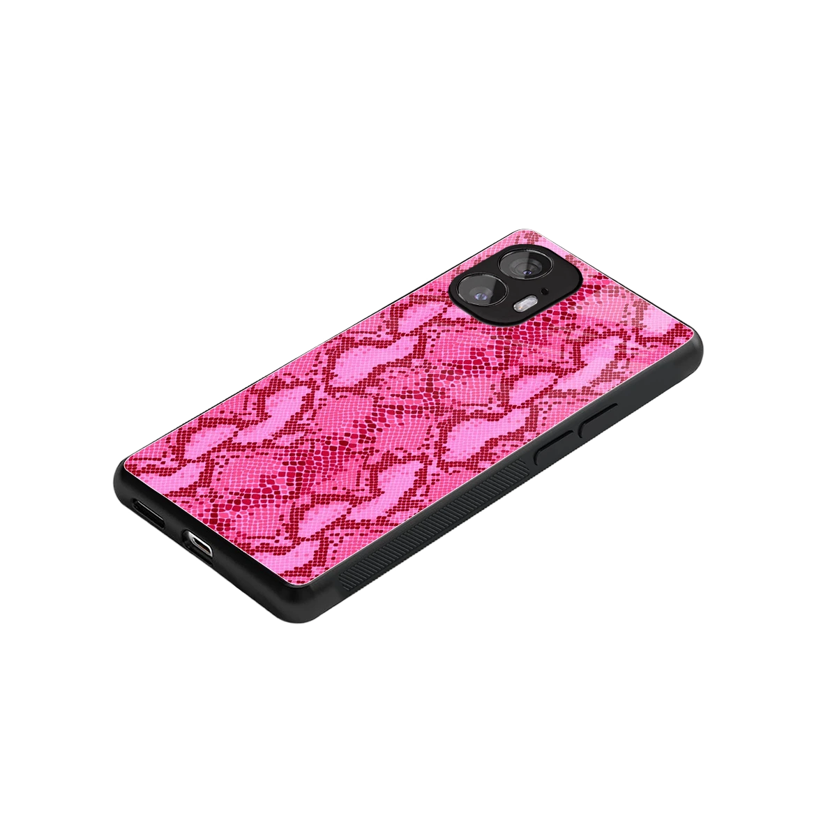 Pink Serpent stylish phone case for nothing phone 2 | glossy glass and slim fit